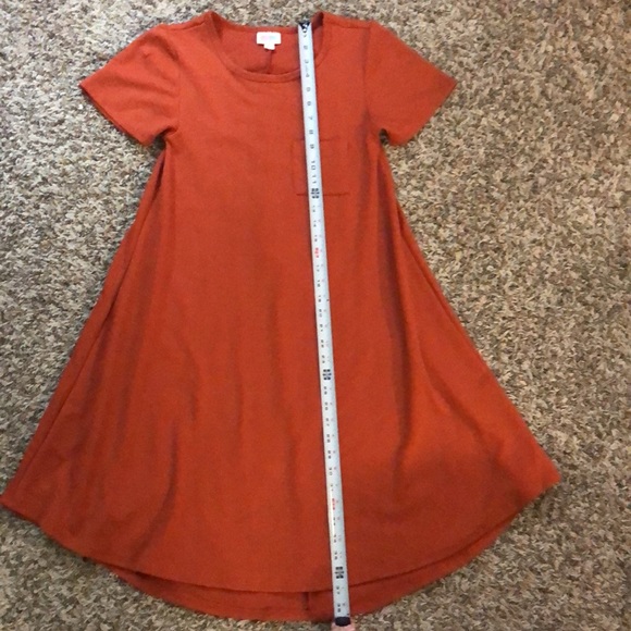 10/$30🏷❤️LulaRoe XXS orange flowing dress pocket flowy cute casual date night - Picture 7 of 9